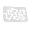 Free Motion Quilting Templates Transparent Acrylic Quilting Templates Ruler for Simple Meander and Quilting Designs