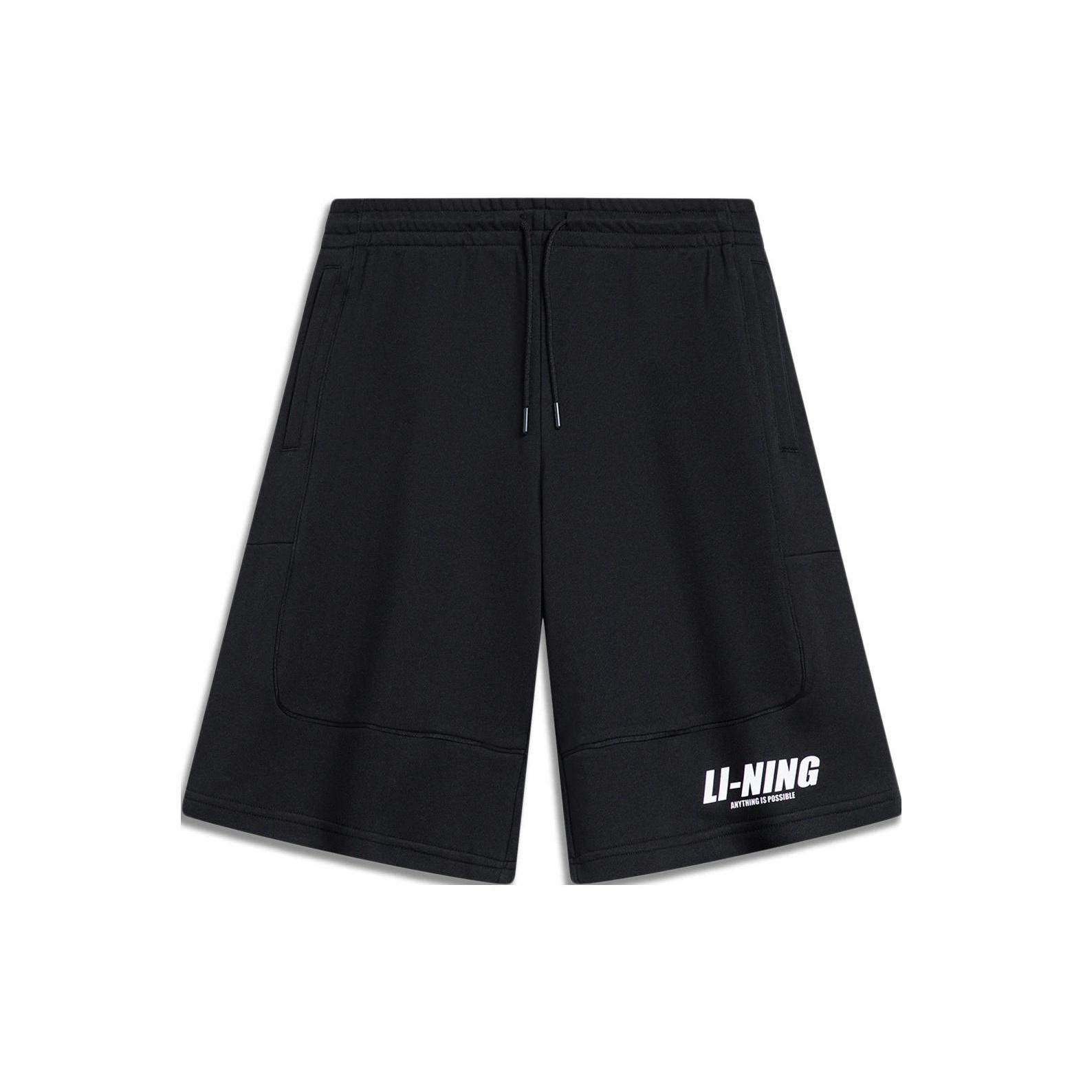 Li-Ning Skateboarding Graphic Shorts Black Men s AKST599-4 L