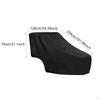 Lawnmower Cover,Lawn Tractor Cover with Storage Bag,Black Foldable Protective Outdoor Equipment