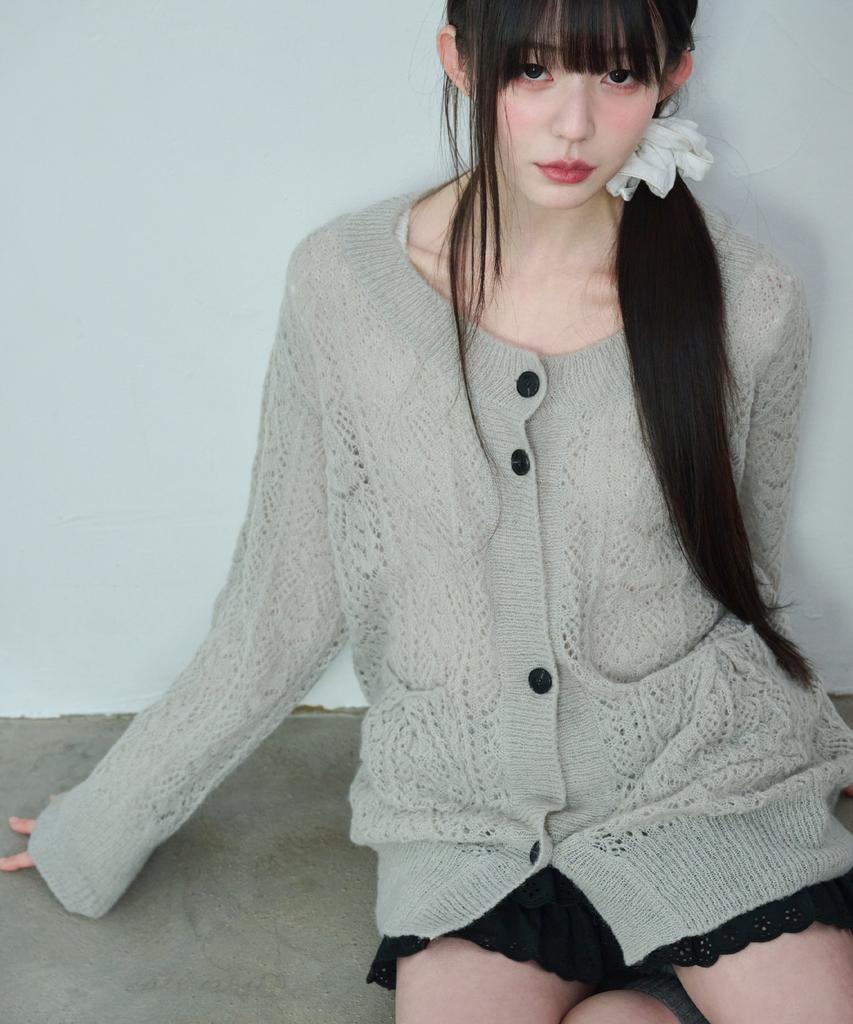Reise Miya Fog Rain Cardigan [L/Grey]