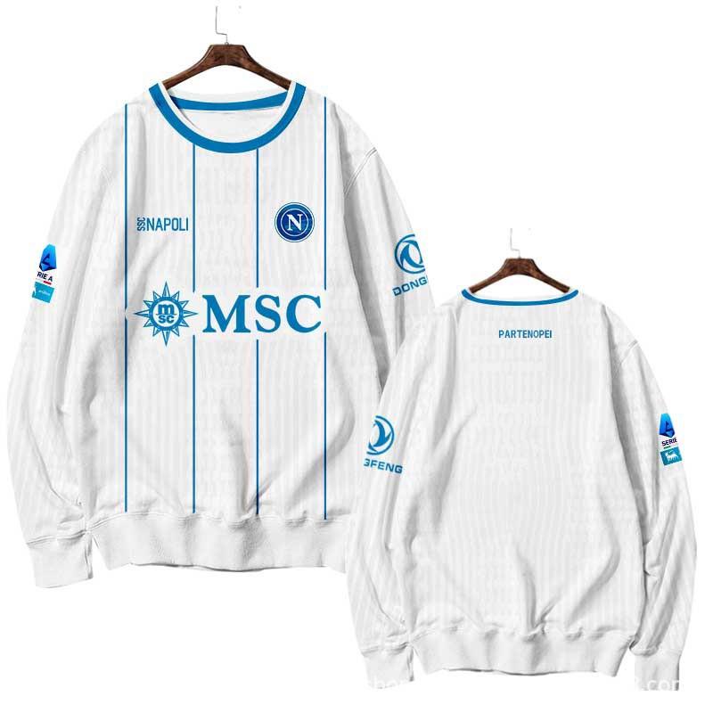 Napoli 26-27 Season Football Sweatshirt Crew Neck Long Sleeve Men Women Fans
