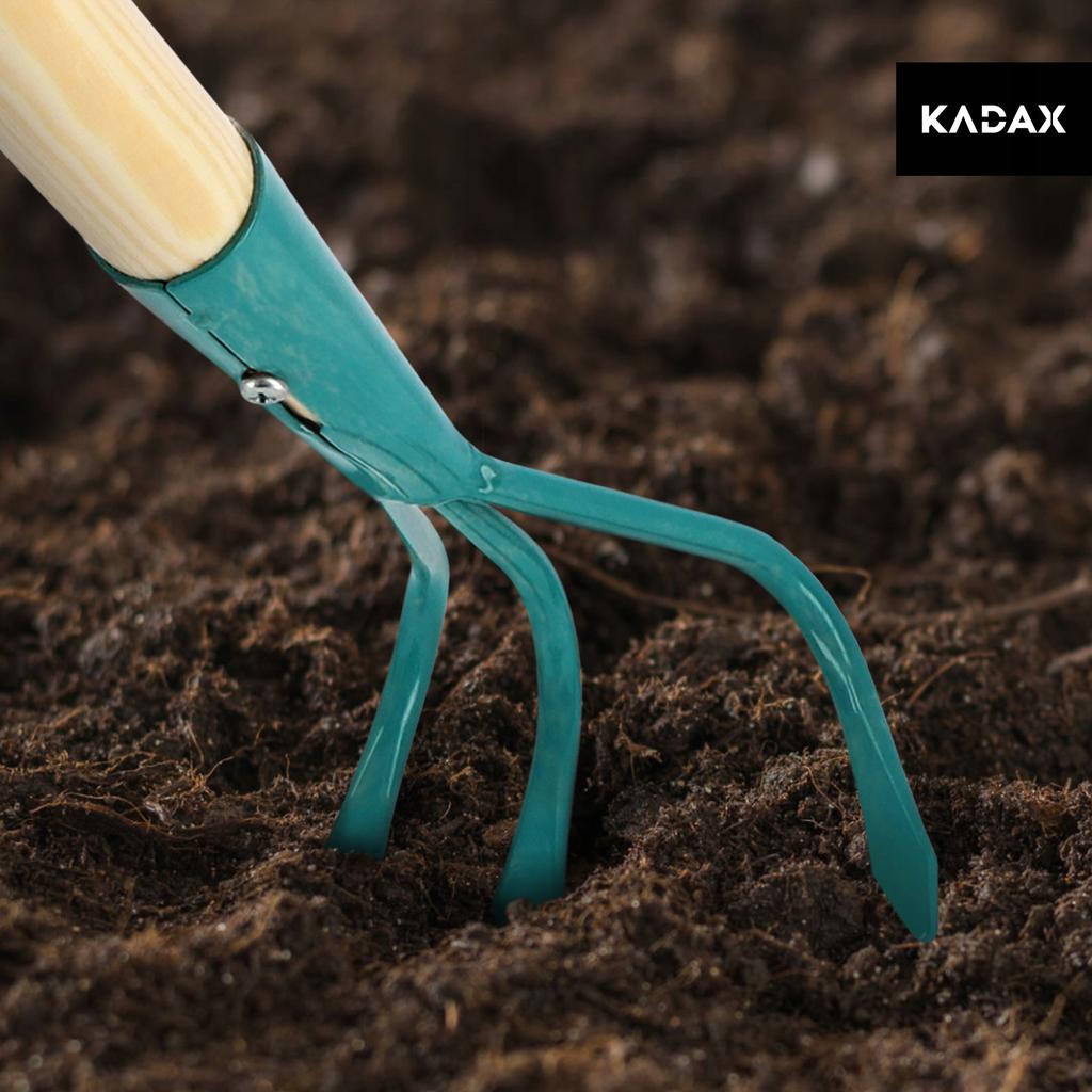 KADAX Ladies Cultivator Handheld Soil Loosener 140 Cm