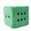 Plush Dice Toys Comfortable Stuffed Cubic Dice Toys Pillow for Home Sofa Decoration OrnamentGreen