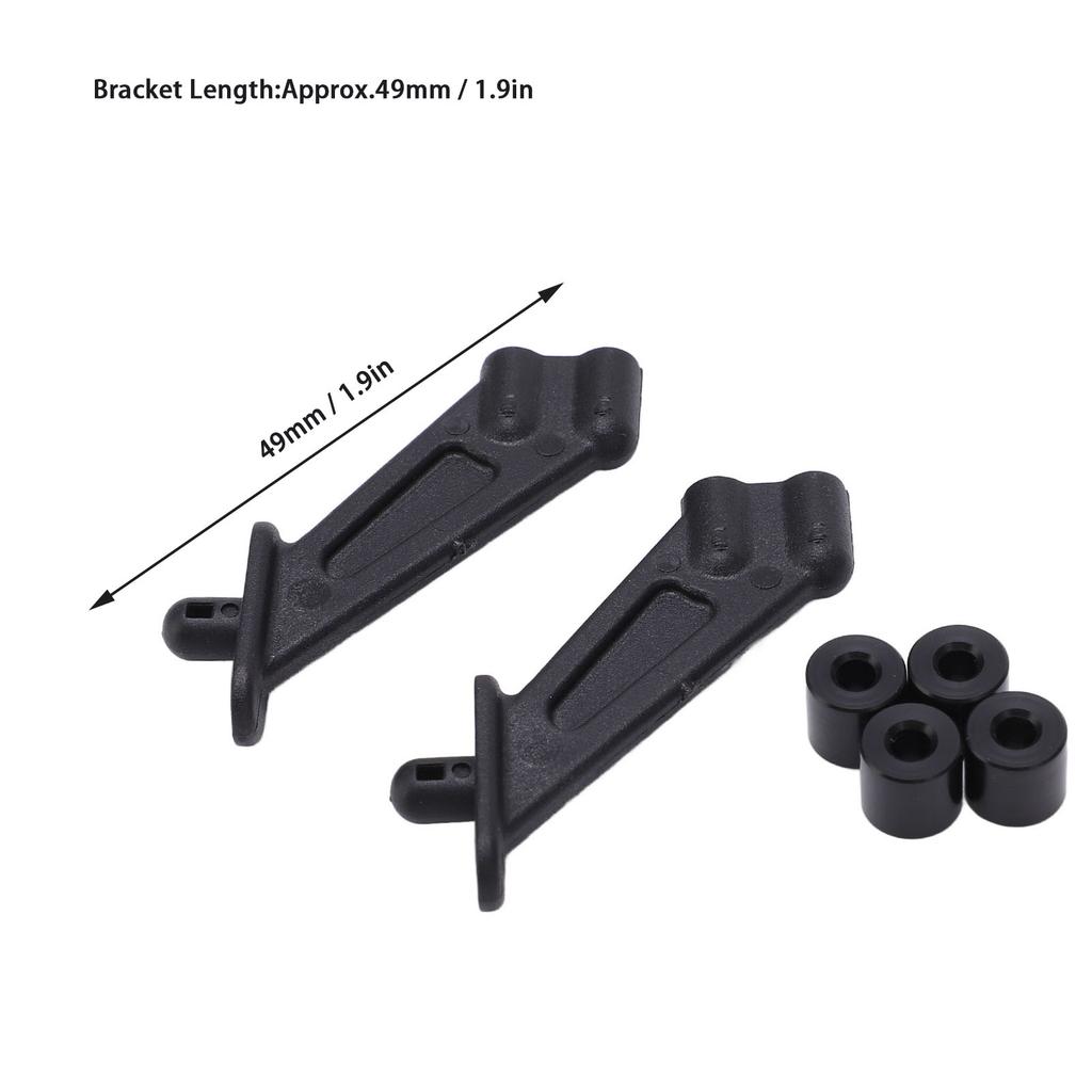 RC Car Rear Wing Bracket Black Plastic High Strength Replacement RC Car Rear Wing Bracket For ZD Racing DBX10 7531 1/10