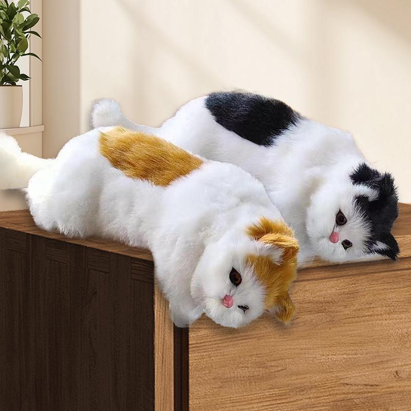 Realistic Hanging Cat Ornament for Home Decoration