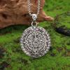 Stainless Steel Witchcraft Pentagram Necklace for Men Jewish Hebrew Four Letter Solomon Pendant Rune Amulet Jewelry
