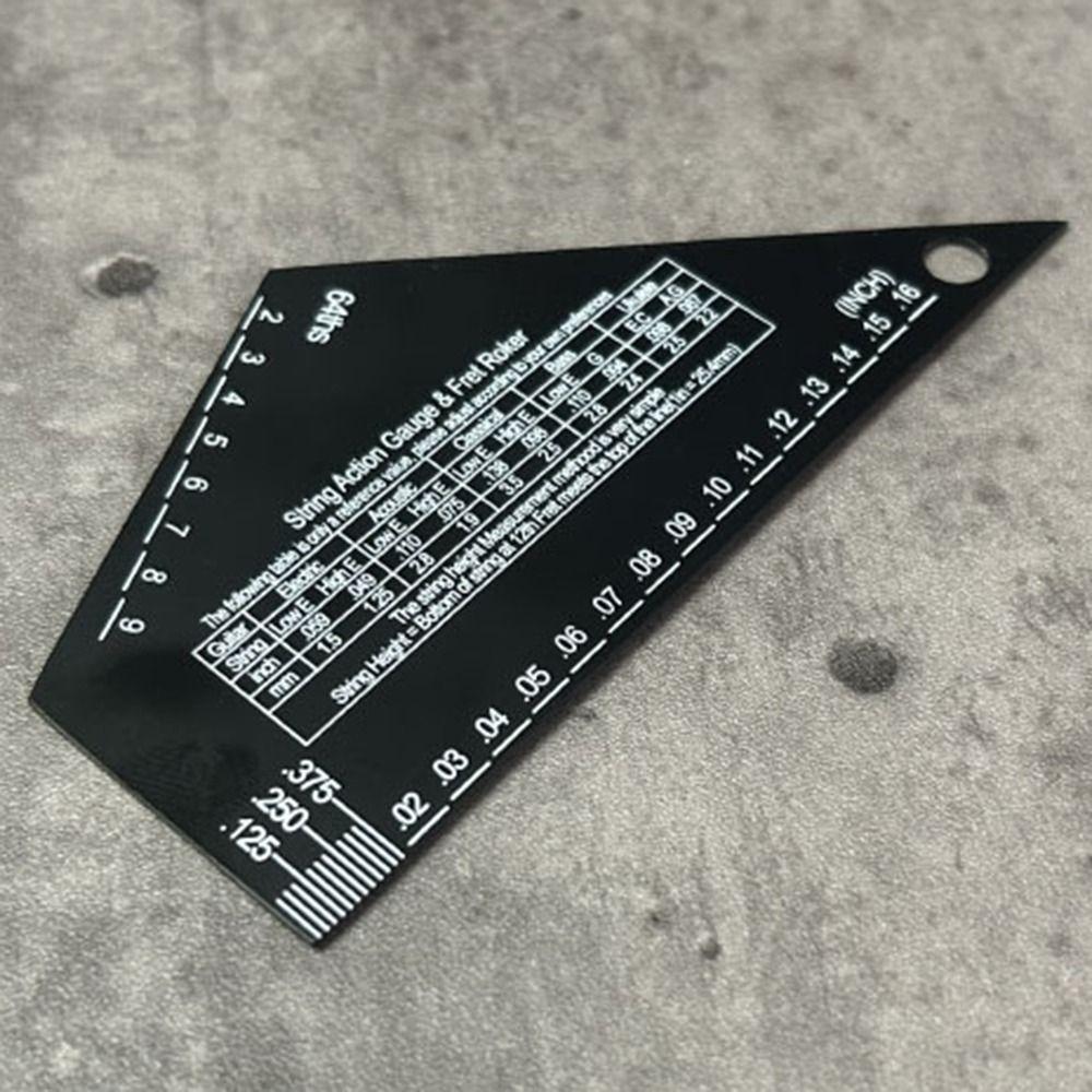 Guitar Leveling Guitar String Height Ruler Precise Etched Buzzing Fret Catcher  Folk Guitar