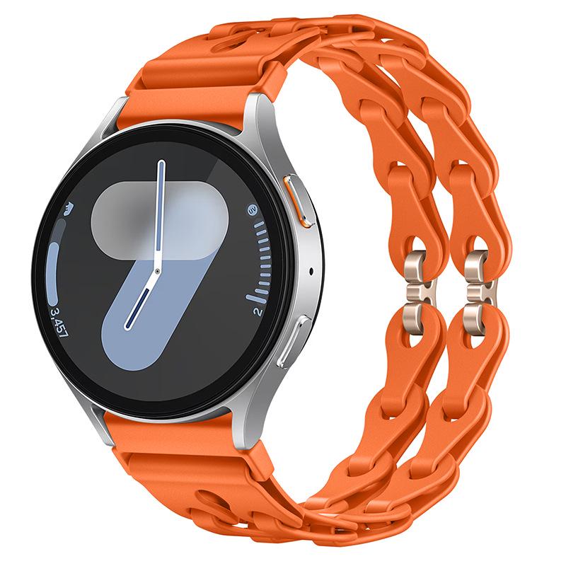 Fashion Hollow Silicone Strap for Samsung Watch7 & Huawei GT3 Pro