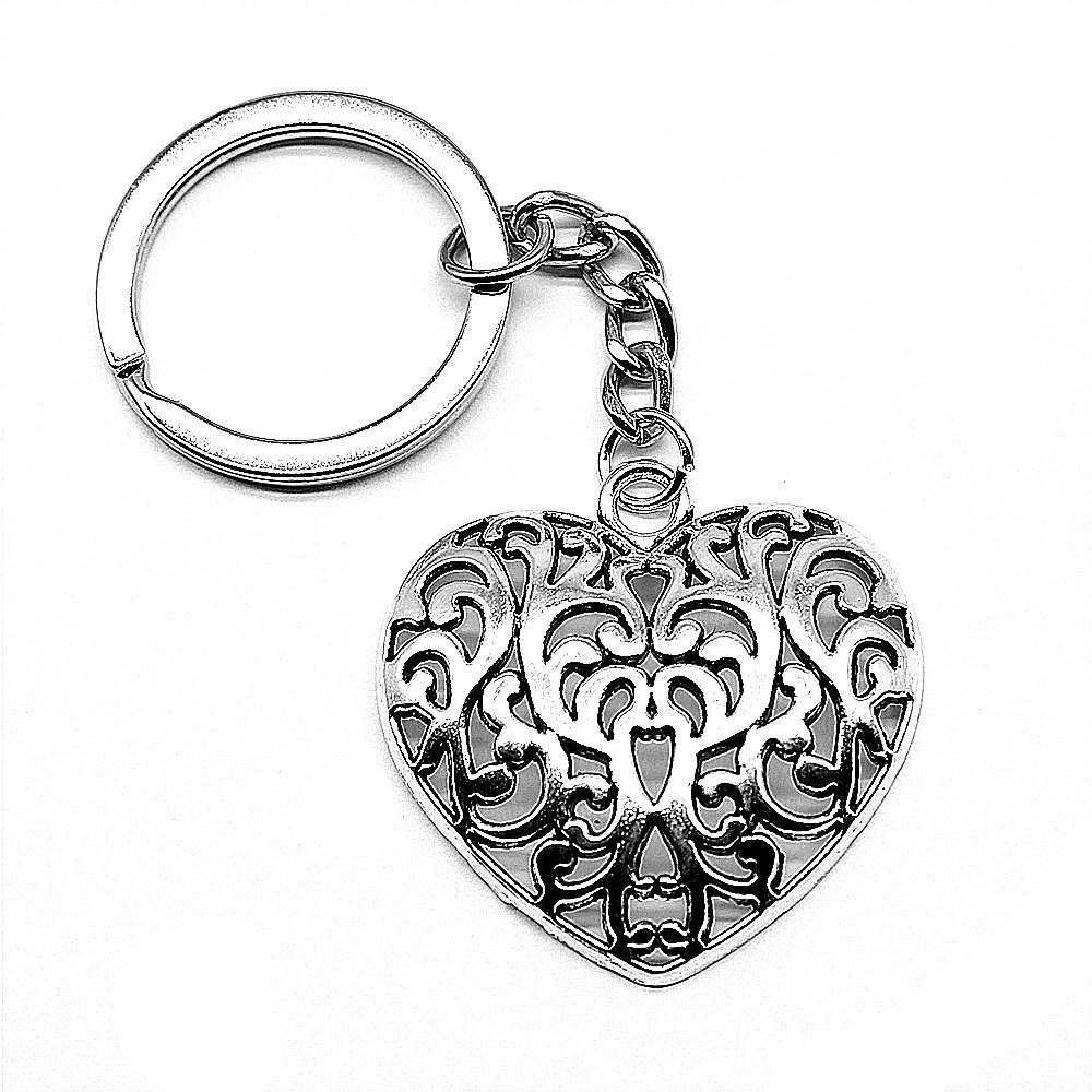Souvenir Gift Couple Keychain Kiss Charm Lover Key Ring 28mm Ring
