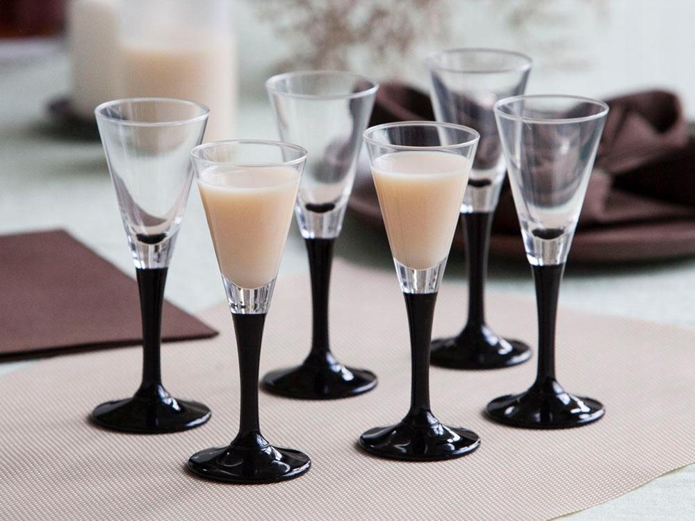 Set of 6 Glasses for Liqueur and Vodka 50 Ml ONYX