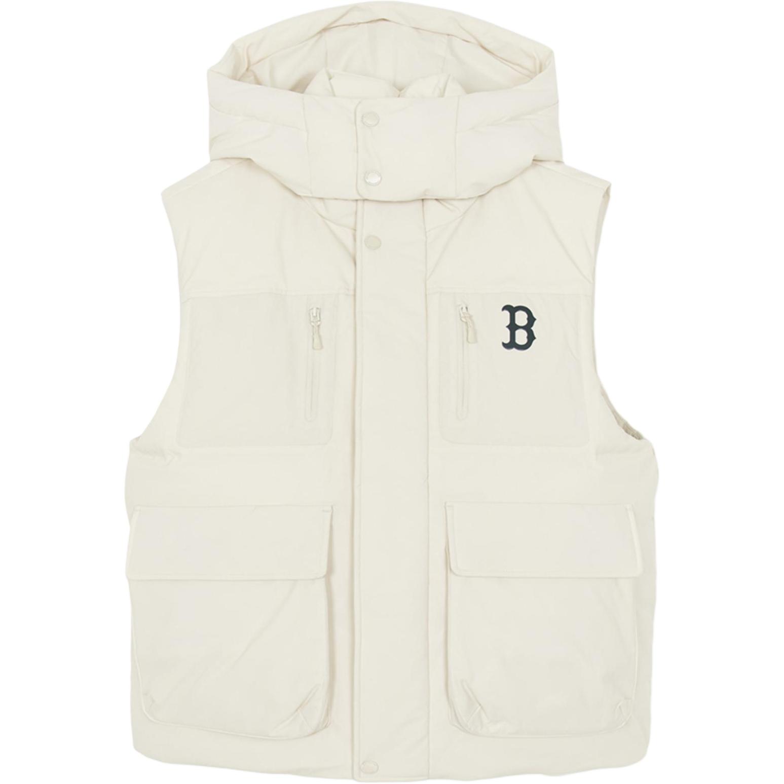 MLB Boston Red Sox Vests Unisex Boston Red Sox/Dark Cream Hooded Non detachable Moderate Other 3ADVB0256-43CRD M