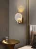 Golden Crystal Modern Glass Stainless Steel Body Led Wall Lamp,Lustre Living Room, Bedroom,Kitchen Interior Lights House Sconces