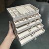 Five-Layer Acrylic Jewelry Storage Box - Earring, Necklace, Ring Organizer with Large Capacity and High-End Design
