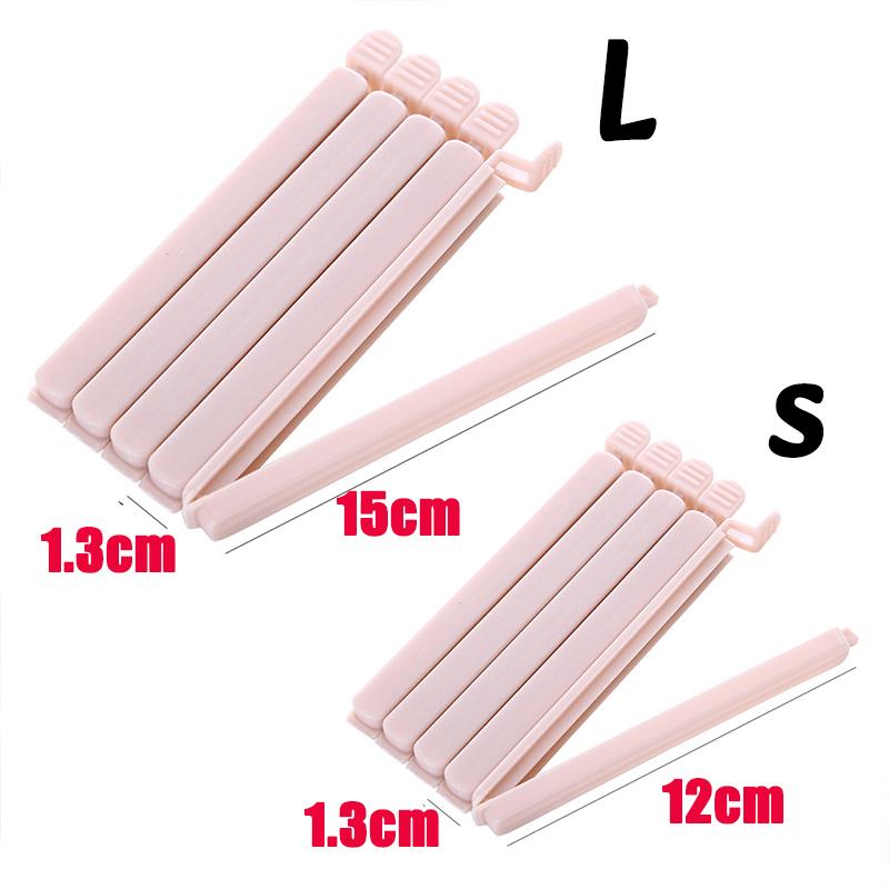 5PC/1set Food Bag Sealing Clips Plastic Colorful Sealing Clips Moisture-proof Sealing Clip Snack Coffee Potato Chip Storage Tool