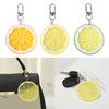 Simulation Fruit Keyring Lemon Shaped Key Chain Bag Charm Handmade Jewelry Gift
