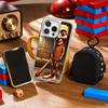 Tung tung sahur funny poster pattern Phone Case for iPhone 16 15 14 13 12 11 Pro Max Sheepskin Silver-edged protective case