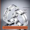 Stainless Steel Couple Rings: Colorfast, Niche Ins Style with Micro-set Diamonds, Titanium Steel Jewelry