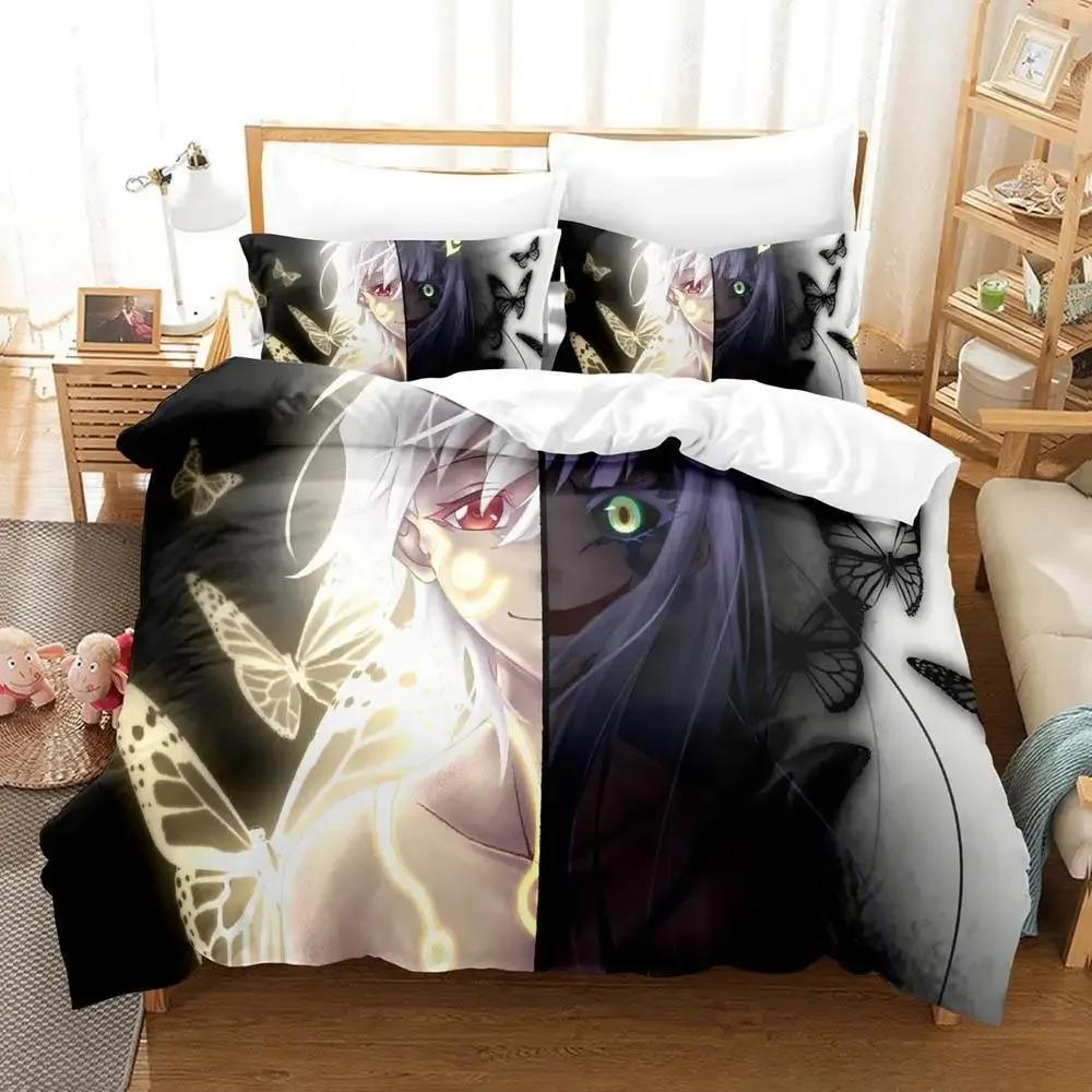 Home Textiles Twin Star Exorcists Bedding Set Cartoon Anime three-piece set Adult Kid Bedroom Duvet cover Sets 3D Kawaii Girl
