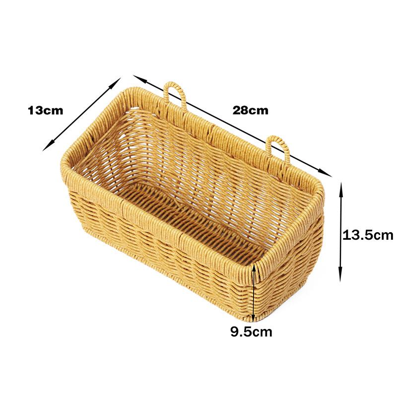 Wandhängender Aufbewahrungskorb Behälter Dekokorb Handgewebter Küchenaufbewahrungskorb Für Garten Blumentopf Wohnzimmer