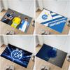 Grasshopper Club Zürich GCZ Wappen Blaue Blitz Funken Druck Fußmatte Schweizer Fußballverein Eingangsbodenmatte Fußballfan Heimdekorationsmatte