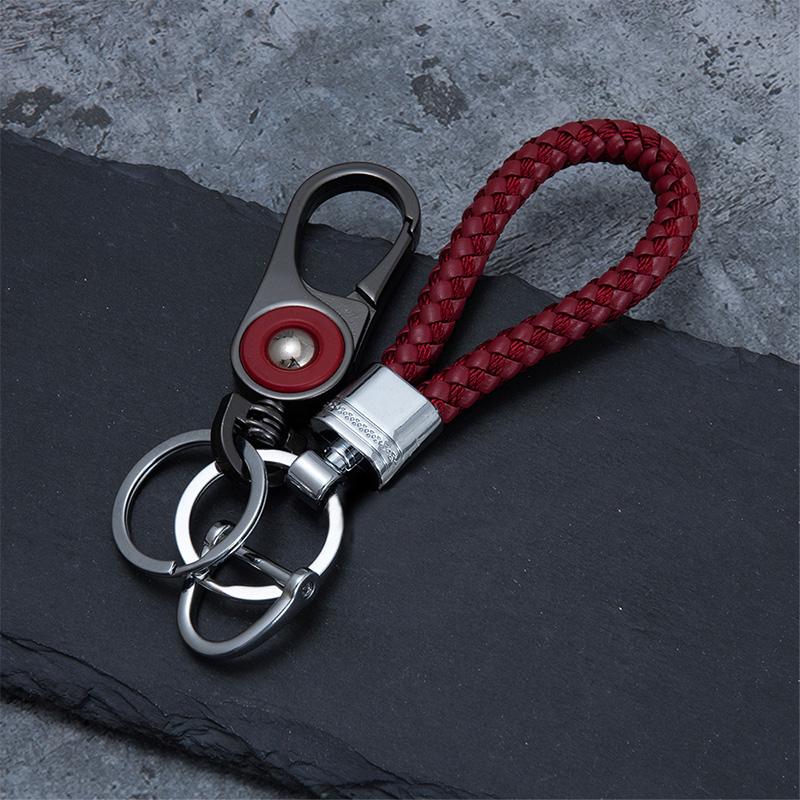 Men's Titanium Alloy Key Chain Pendant with Stainless Steel Ring