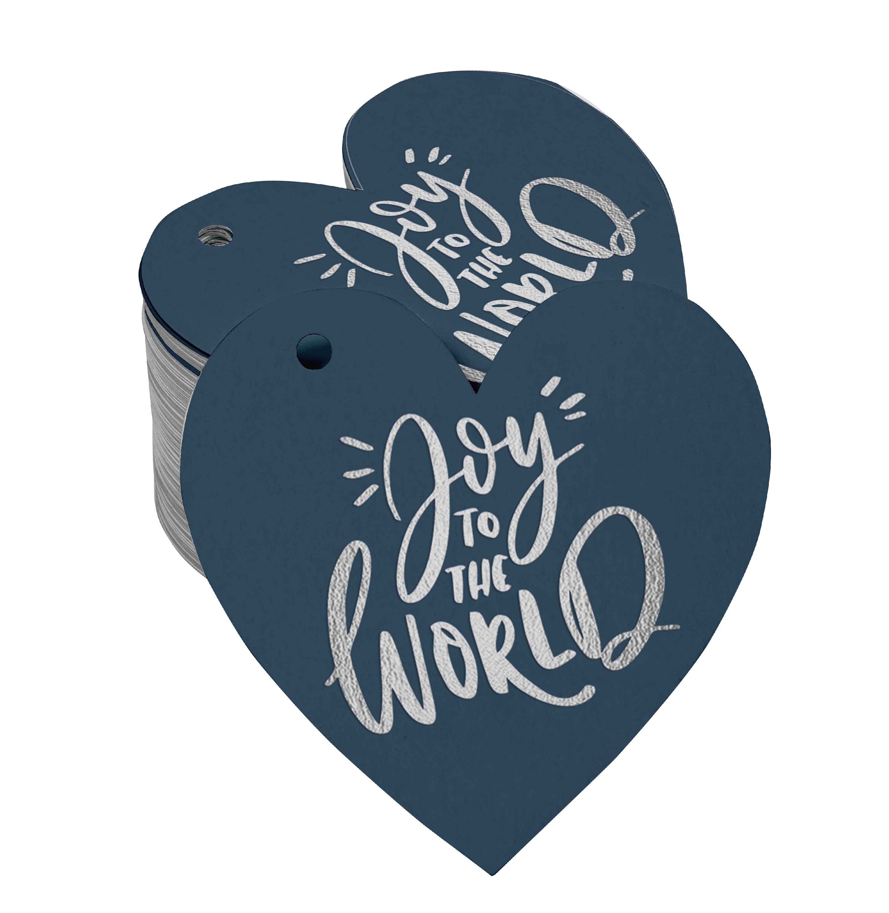 

Inkdotpot Упаковка зі 100 справжніх срібних паперових тегів Joy To The World Baby Shower Favor Hang 50 Silver Foil Tags синій