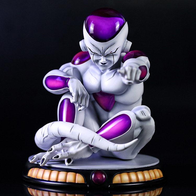 Anime Villain Sitting Frieza Figures Pvc Static Statue Model Toy Action Figure Chassis Desktop Collection Decoration Fan Gifts