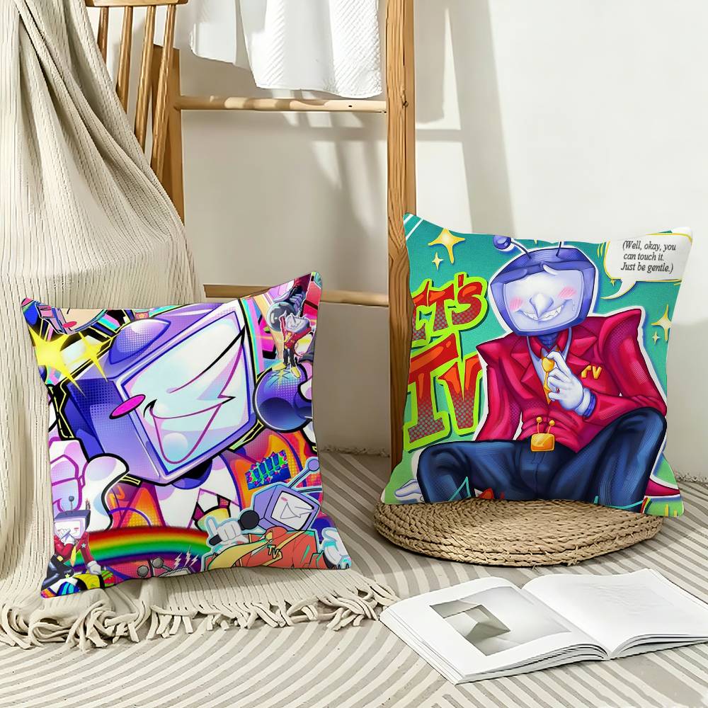 COOL DDeltaruneS TTenna Pillow Case Pattern Printed Pillowcase For Living Room Sofa Cushion Cover