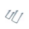 Galvanized Carbon Steel U Bolt and Square Clamp Set Right Angle Screw Buckle for Water Pipe Flange Mounting M6 M8 M10 M12 M14M16