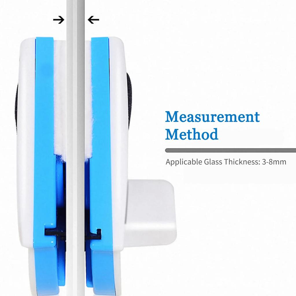3-8mm Magnetic Window Cleaner Household Window Cleaning Brush Highrise Glass Automatic Drainage Wiper Glass Window Cleaning Tool
