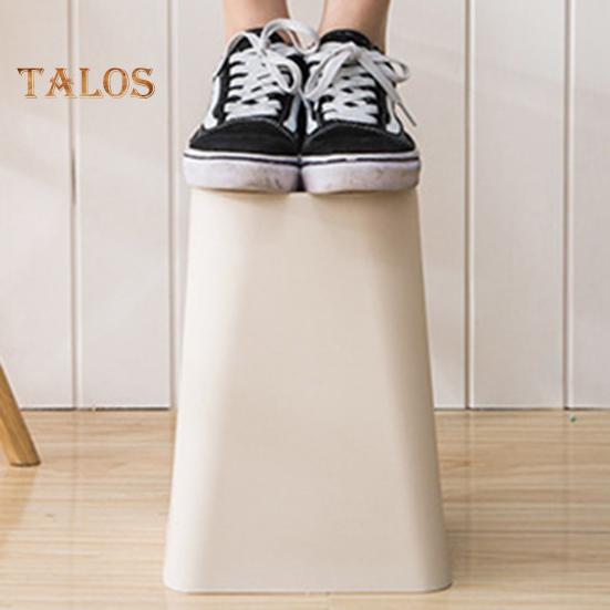 Small Waste Basket Trash Can Large Capacity Solid Color Easy To Clean Indoor Outdoor Plastic Garbage Bin