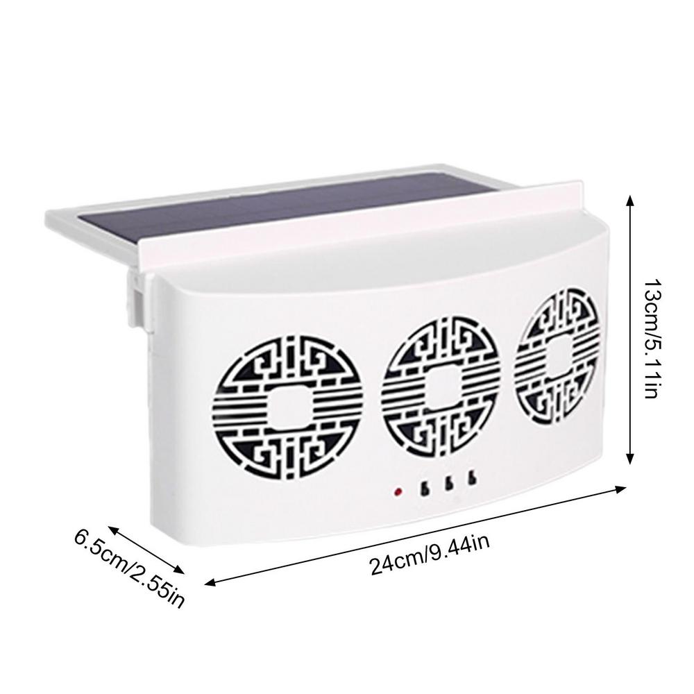 New Auto Window Exhaust Fan Solar Powered Exhaust Fan Fully Automatic Auto Cooling Exhaust Fan Window Cool Down For Summer