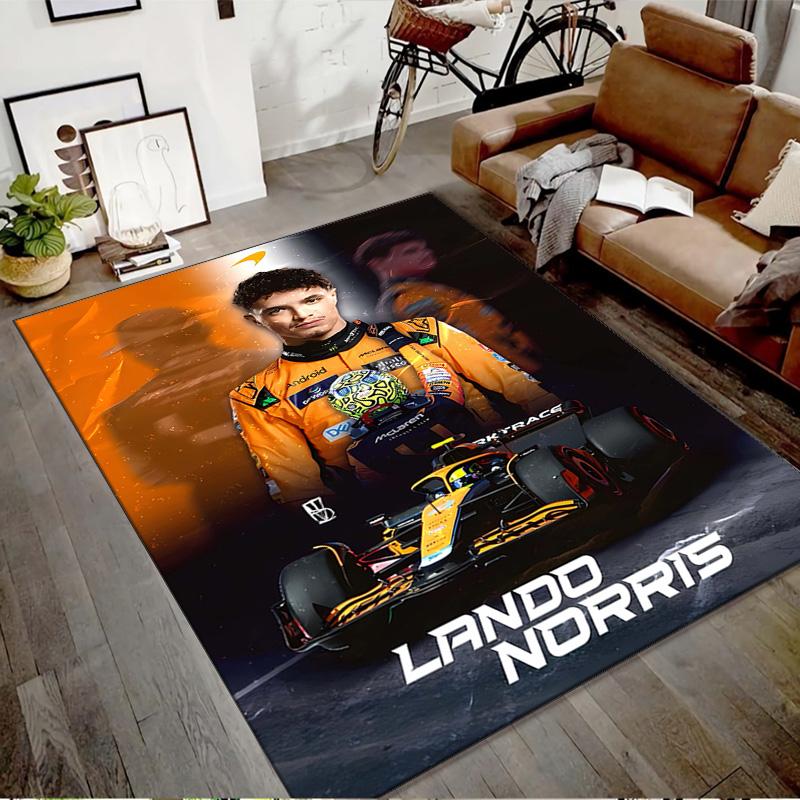 1pc Landos Norris Racing4 Design Printed Area Rug Carpet for Bedroom Living Room Home Decor Rugs Mat Non Slip Mat Rug for Bedside