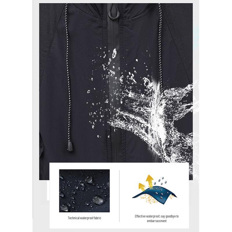 MiiOW Men's Hooded Lightweight UV Protection Jacket