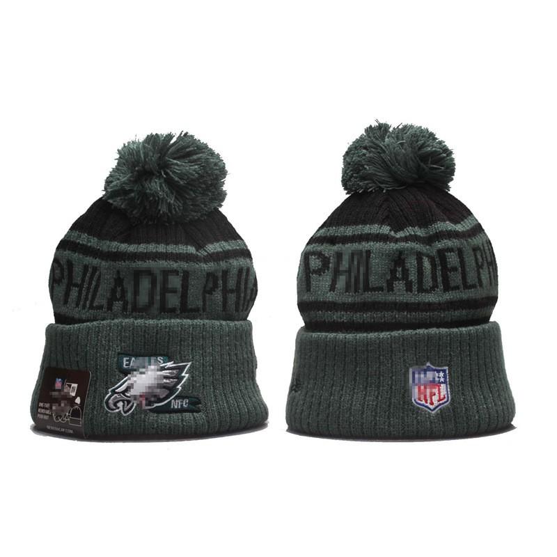 Zimní pletená čepice Muži Ženy - Tým NFL Eagles Cowboys Teplá akrylová čepice Nastavitelná Skládací Reflexní