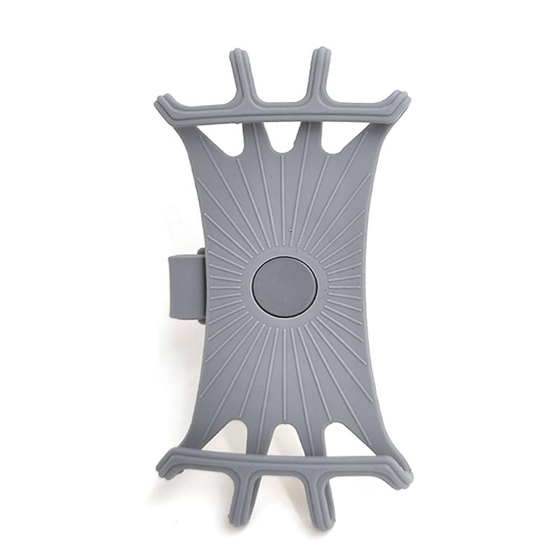 

360° Removable Bike Phone Holder Universal Phone Mount for Bicycle Motorcycle Scooter Phone Stand for 4 to 7 All Smartphones серый