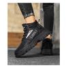 High-top Men's Fleece-lined Cotton Shoes, Casual Work Shoes for Men, Trendy Martin Boots, Cold-proof and Warm.