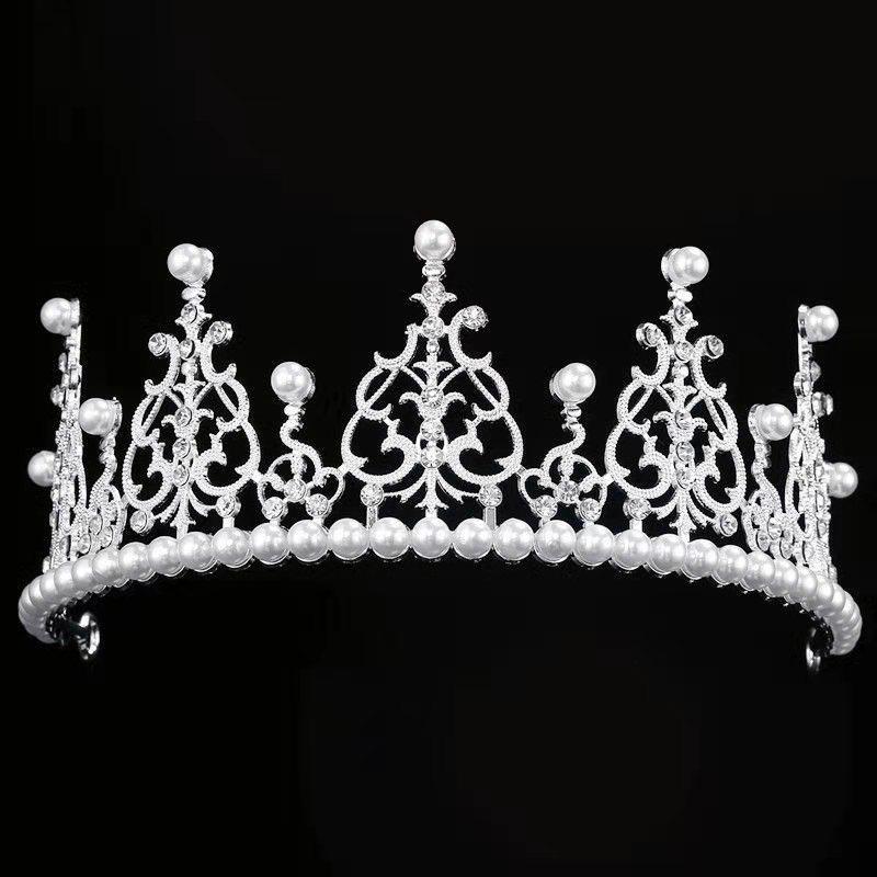 DIEZI Elegant Luxury Girls Crystal Bridal Tiara Crown Birthday Party New Fashion Bride Queen Headbands Hair Jewelry Accessories