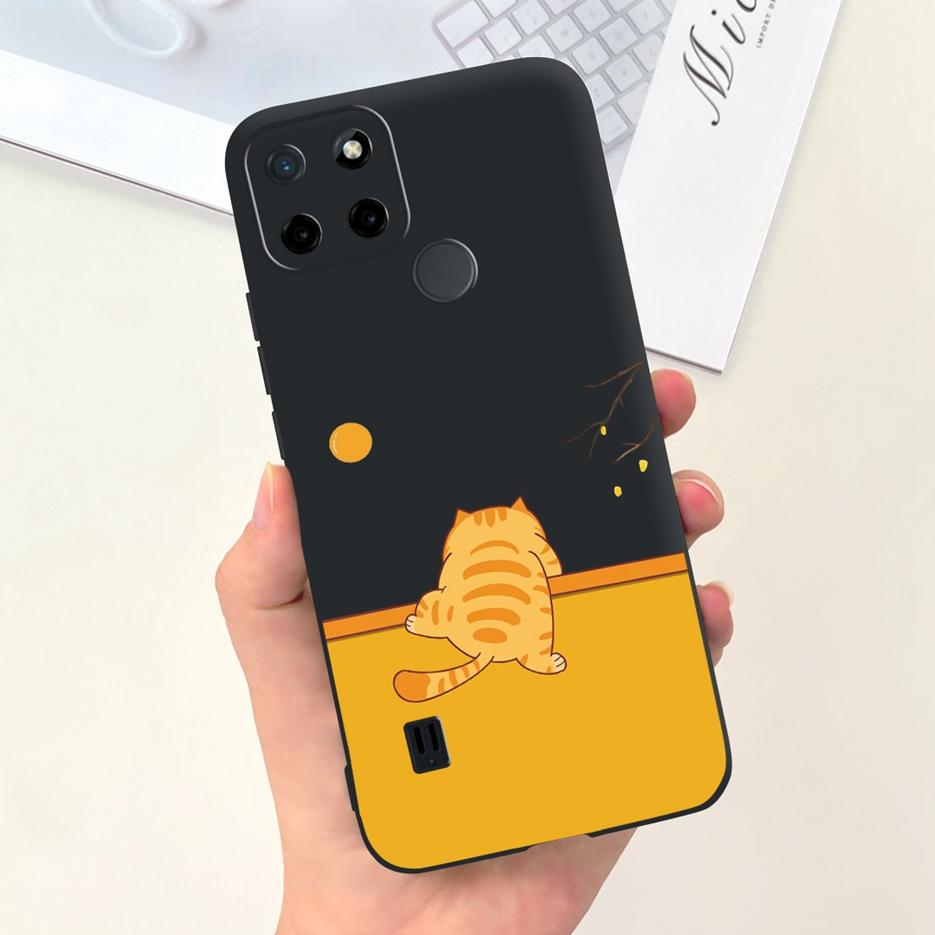 For Realme C21Y Case Realme C25Y Stylish Candy Painted Cover Soft Silicone Phone Case For Realme C21 C 21 Y C25Y RealmeC21 Shell