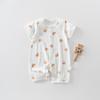 Newborn Baby Short-Sleeve Romper - Light Summer Jumpsuit for Boys