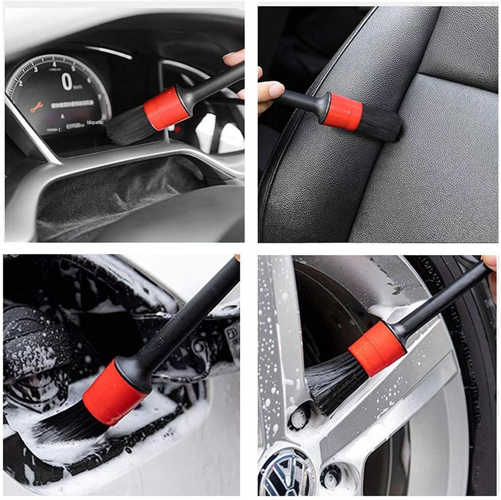 20-Piece Soft Bristle Car Cleaning Brush Set for Interior Detailing