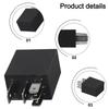 Compatible With Different Equipment Automotive Relay 12/24V Relay Brass Pins Compact Size Durability Easy Installation