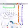 1 PC 5 Holes Wardrobe Hanger Storage Plastic Clothes Hanging Hook