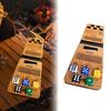 Faltbares tragbares Reise-Spiel Captain Crew Würfel Brettspiel, Tischspiel Set, 4 Spieler Holz für Familienabend Partys Vier Spieler Strategie