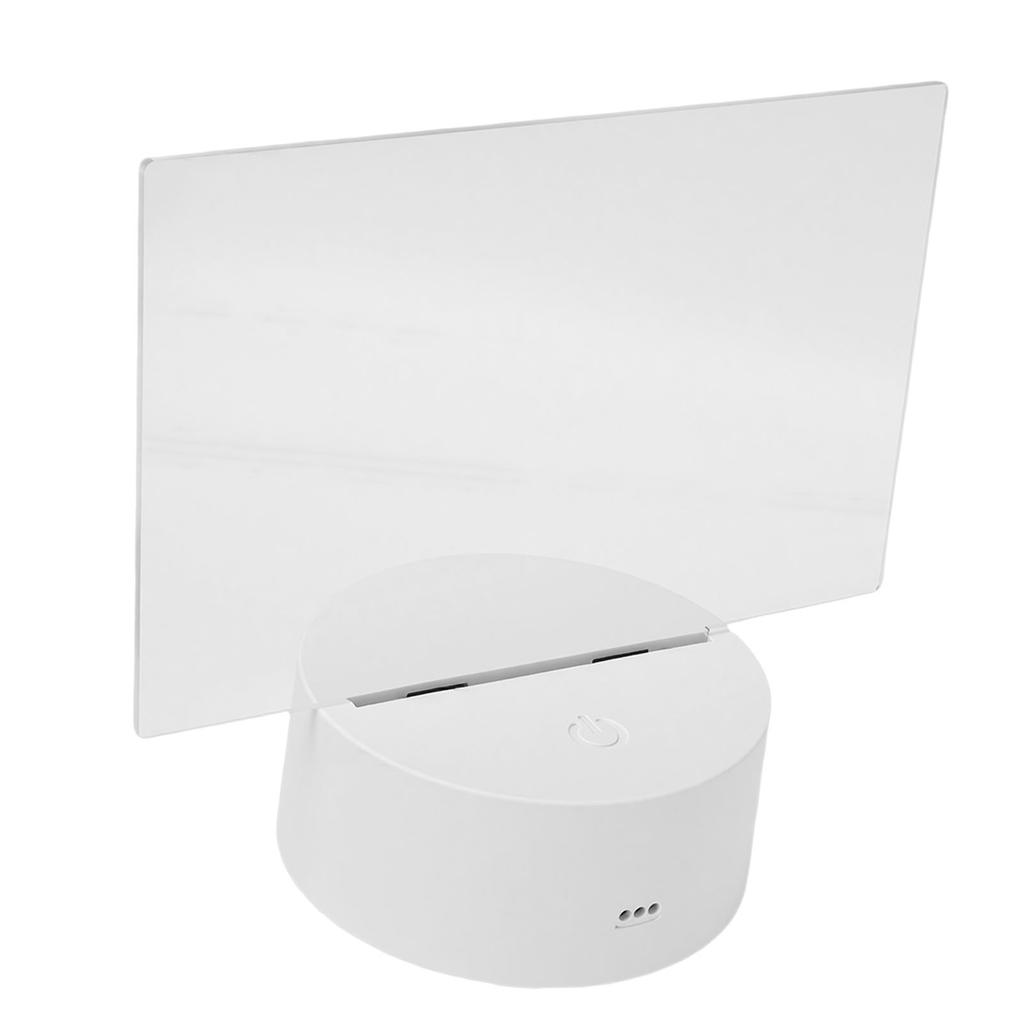 Acrylic Dry Erase Board with Light Rewritable Message Board DIY Note Memo Board Desktop Night Light for Room Decor USB