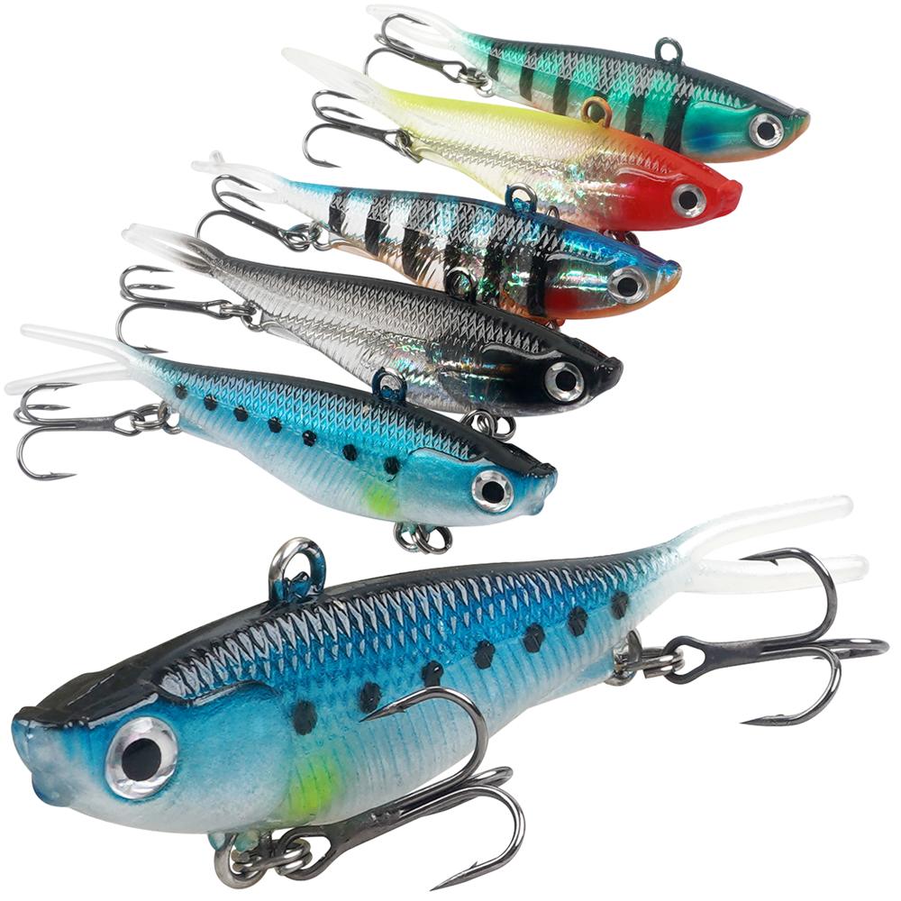 5Pcs/10Pcs Pre-Rigged Soft Fishing Lures Kit Jig Head Fork Tail Swimbaits for Bass Trout Crappie Saltwater Freshwater Fishing