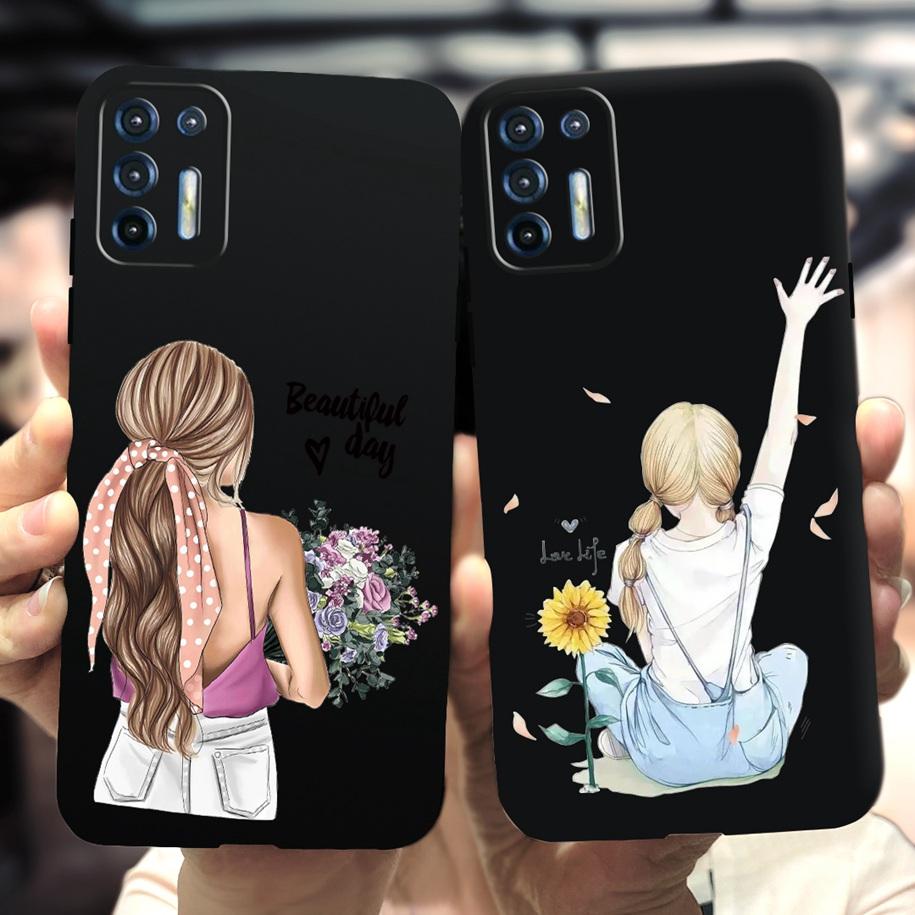 Für Motorola Moto G9 Plus Hülle Mode Liebesherz Weiche Abdeckung Silikon TPU Funda Für Moto G9 Plus XT2087-1 G9Plus Handy Tasche Hüllen