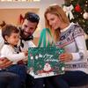 Christmas Gift Bag 13.8'' X 9.84'' X 6.7'', Reusable Non-woven Christmas Shopping Bag with Handles, Suitable for New Year's Christmas Party