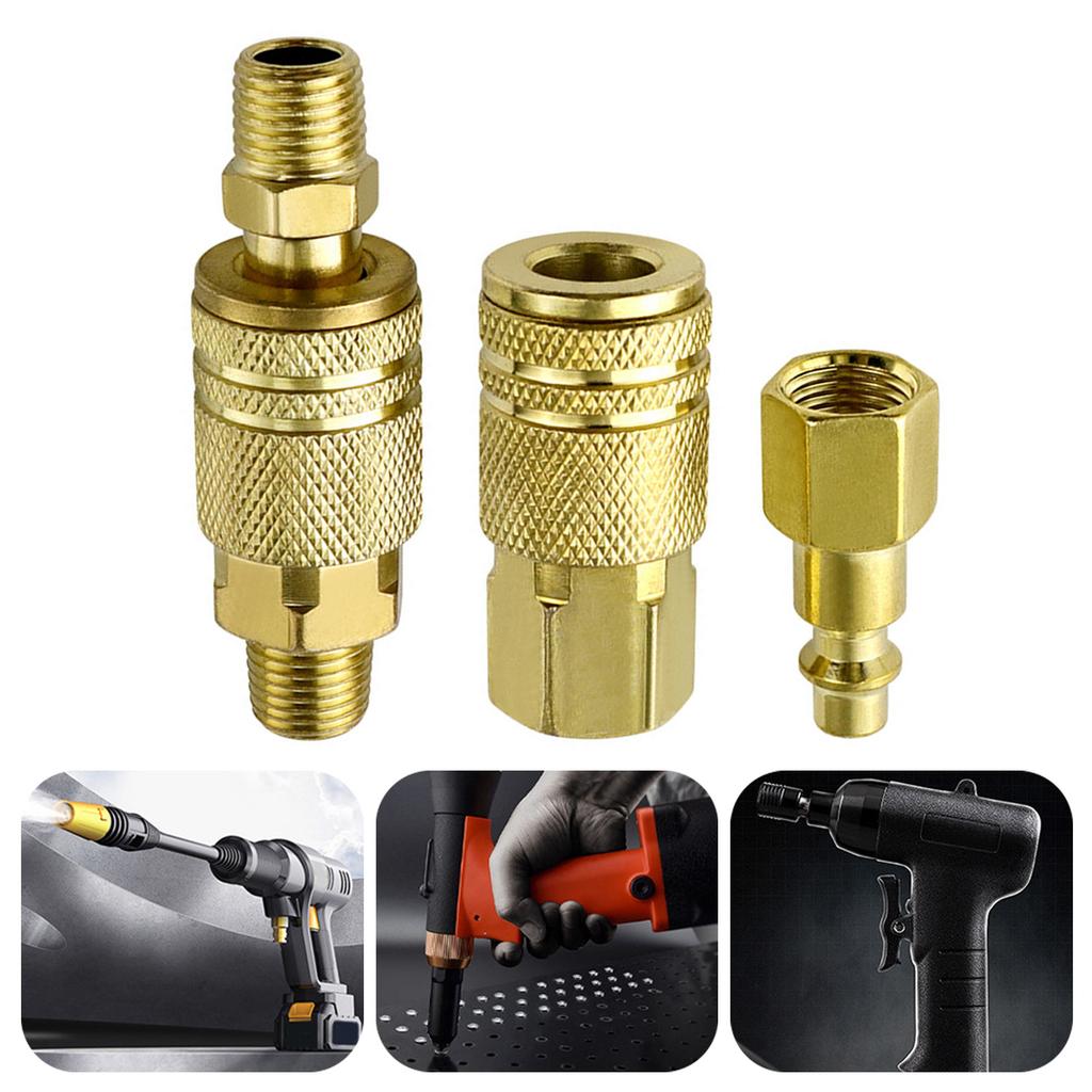 Adattatore Accoppiamento a Rilascio Rapido Raccordi Rapidi per Tubi dell'Aria Raccordo per Linea d'Aria Accessori per Compressori d'Aria