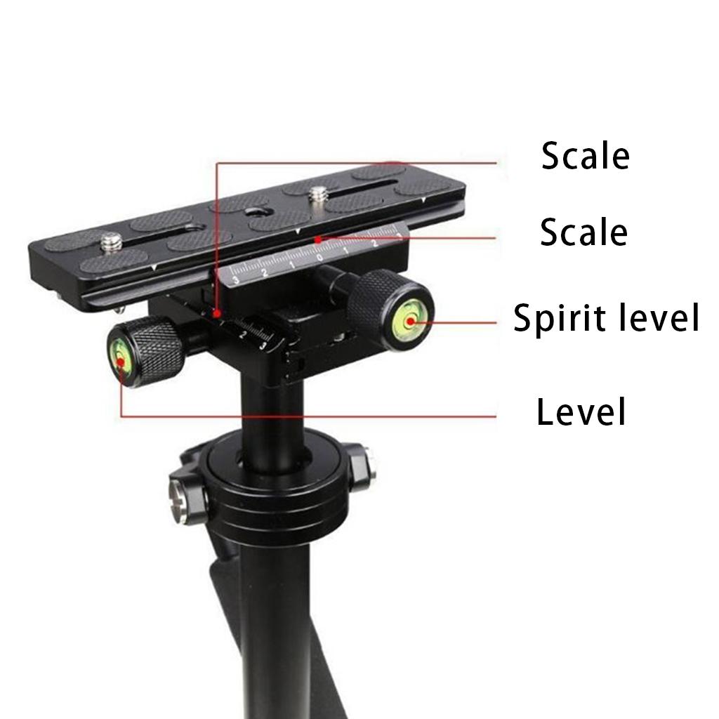 Stabilizzatore Video per Fotocamera S40 Portatile Steadycam da 15,8"/40cm per DSLR Steadicam Video AEE con Piastra a Rilascio Rapido